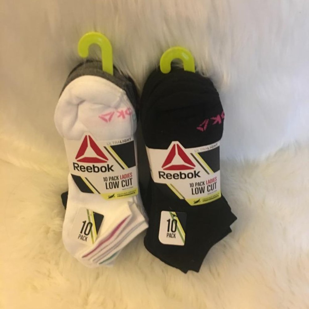 Different color Reebok socks